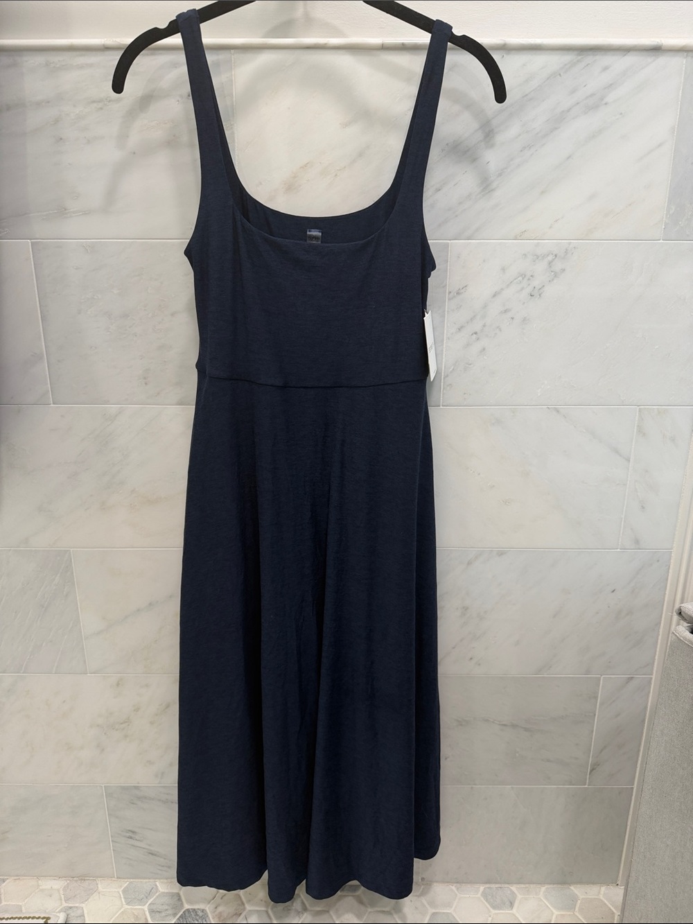 Beyond Yoga Navy Scoop-Neck Maxi Dress